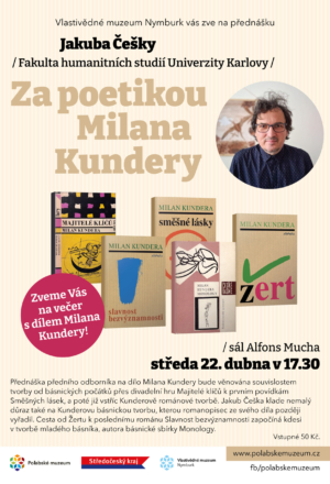 Za poetikou Milana Kundery - přednáška Jakuba Češky